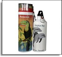 Water Bottles - Island Art by Yotigo 